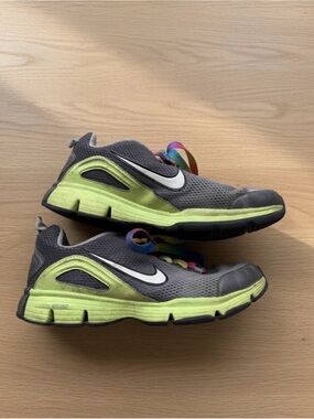 Nike Dual Fusion TR II Running Training Shoes Gray Volt Rainbow